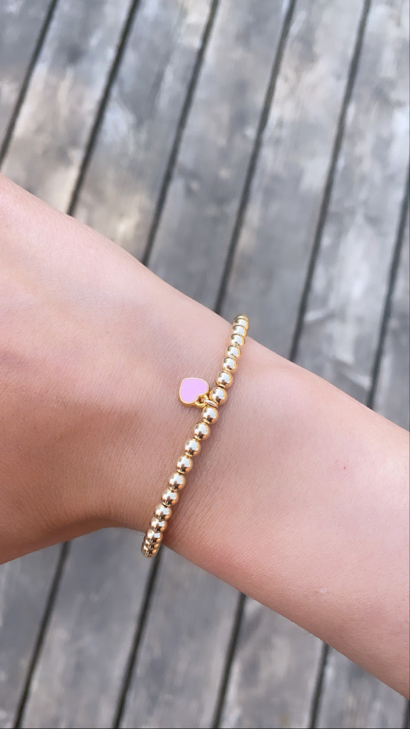 14k Gold Filled Light Pink Heart