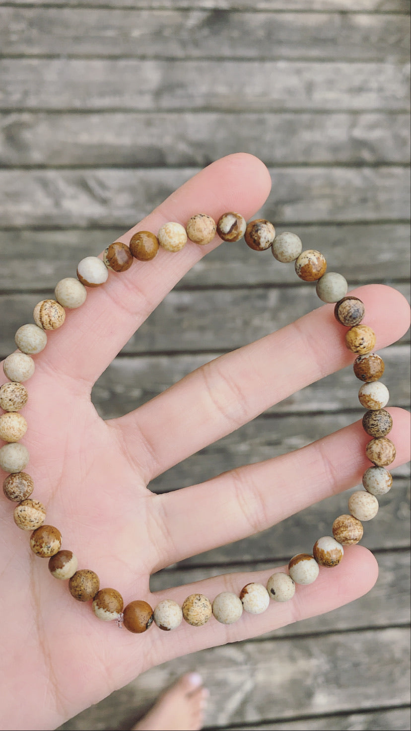 Picture Jasper Anklet