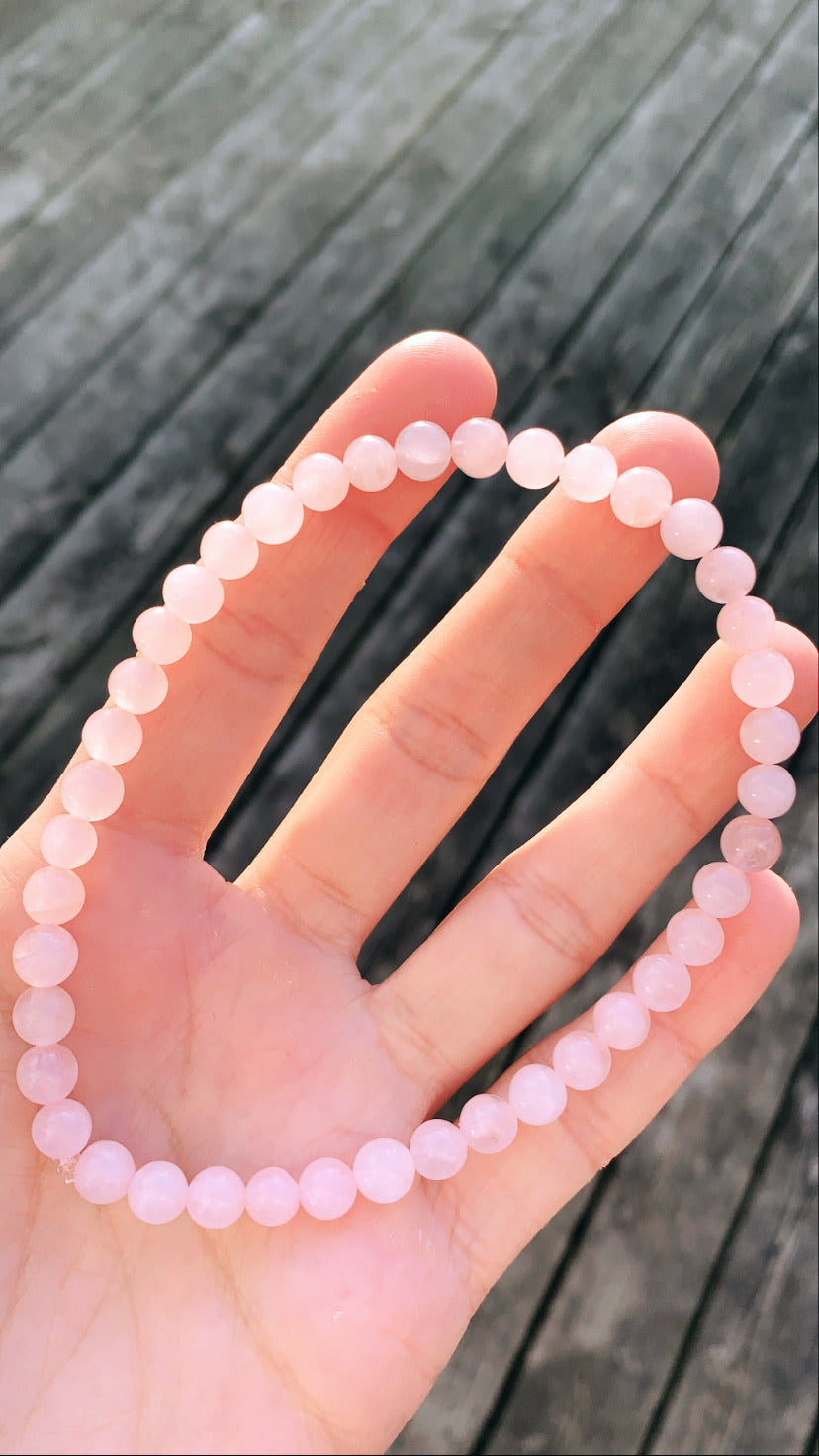Rose Quartz Anklet
