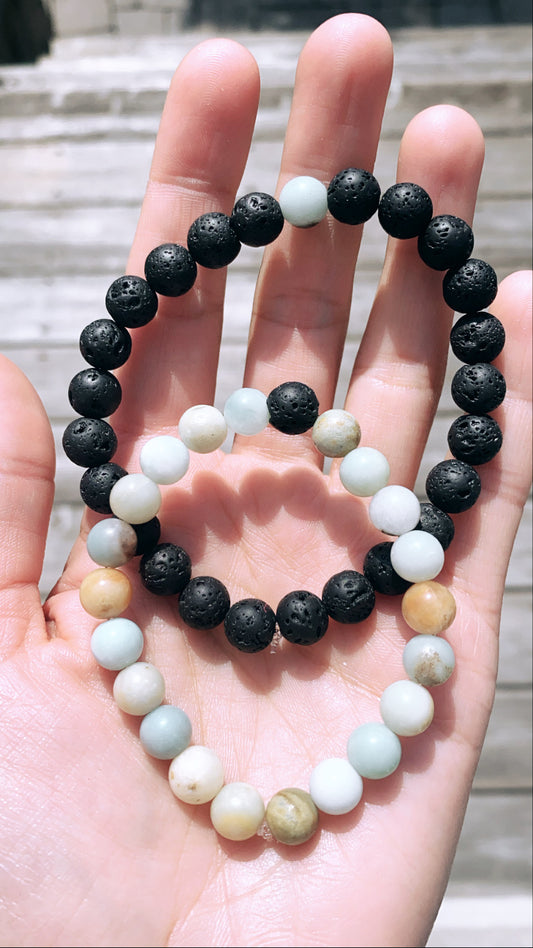 Black Lava Amazonite