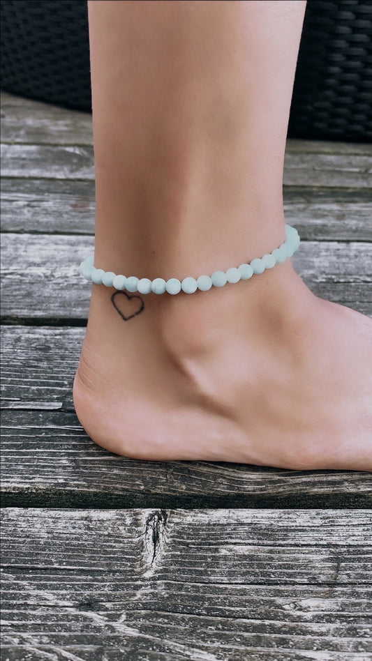 Blue Amazonite Anklet