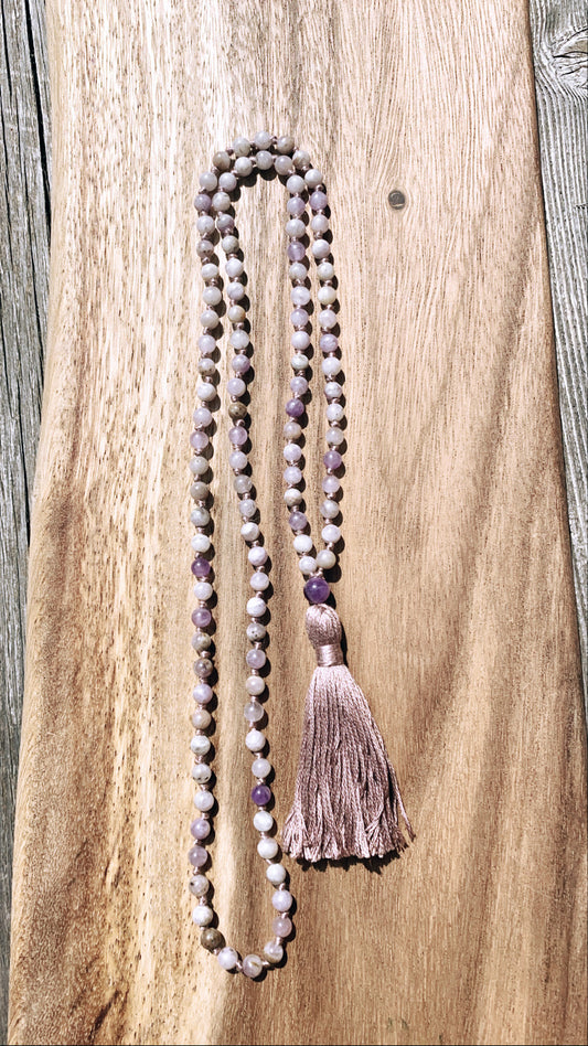 Purple Lilac Mala