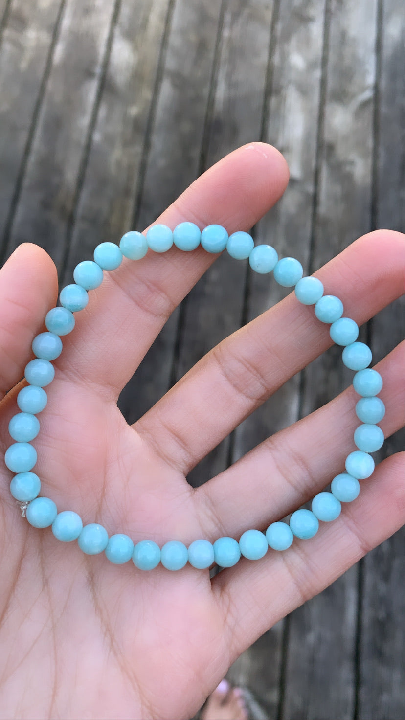 Blue Amazonite Anklet