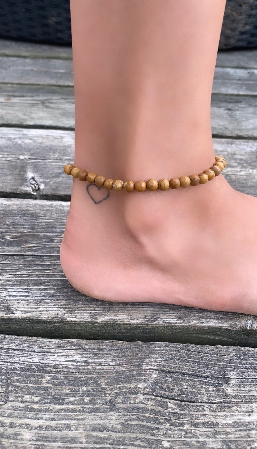 Wood Jasper Anklet