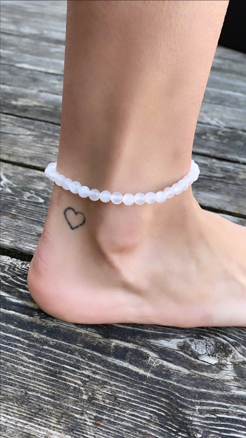 Clear Jade Anklet