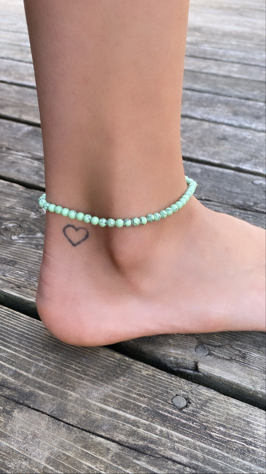 Light Green Turquoise Anklet