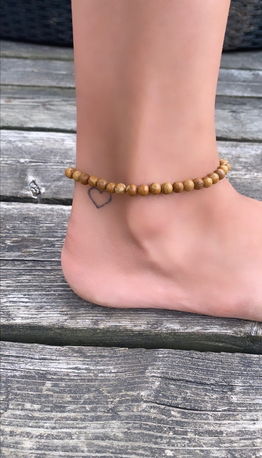 Wood Jasper Anklet